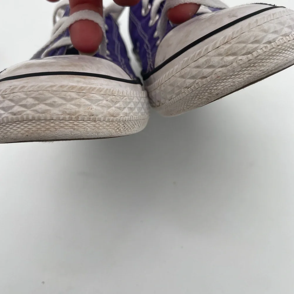 Converse 337837F Purple Canvas Low Top‎ youth Kids All Star Sneakers Size US 1